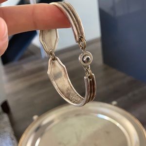 Sterling silver spoon bracelet